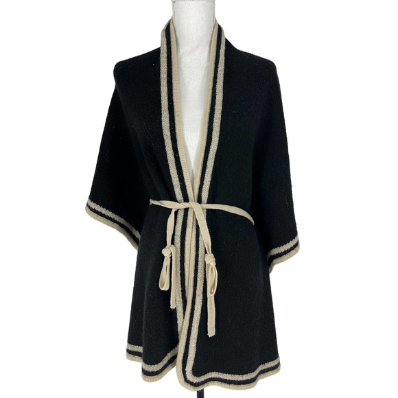 BCBGMaxazria Aztec Poncho Wrap Cardigan - Picture 3 of 11